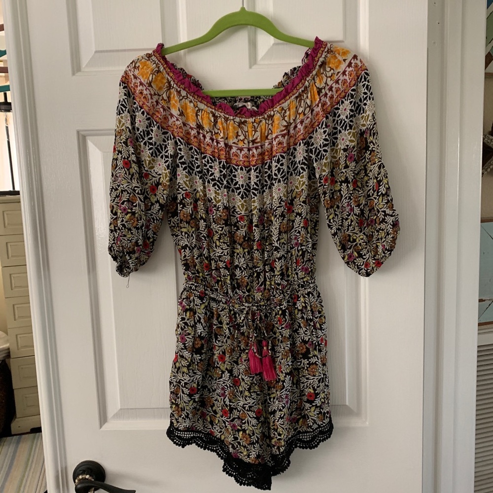 Floral print romper